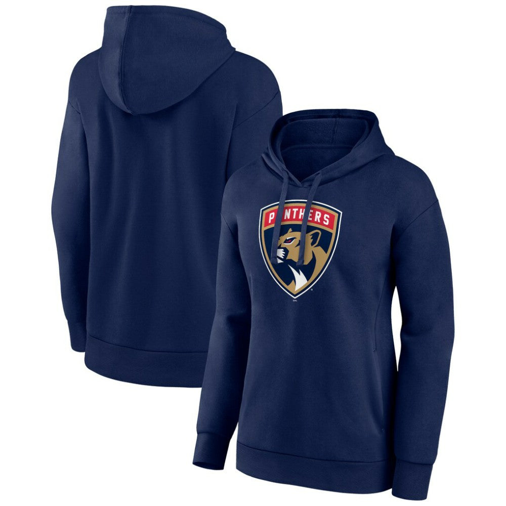 Florida Panthers Women's Primary Logo Pullover Hoodie - Navy | NHL Lifestyle