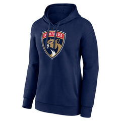 Florida Panthers Women's Primary Logo Pullover Hoodie - Navy | NHL Lifestyle
