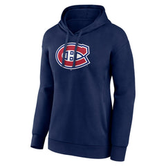 Montreal Canadiens Women's Primary Logo Pullover Hoodie - Navy | NHL on sale