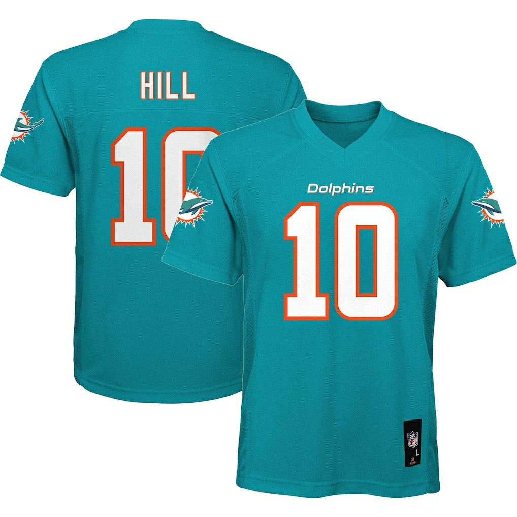 Tyreek Hill Miami Dolphins Youth Replica Player Jersey - Aqua - NFL
