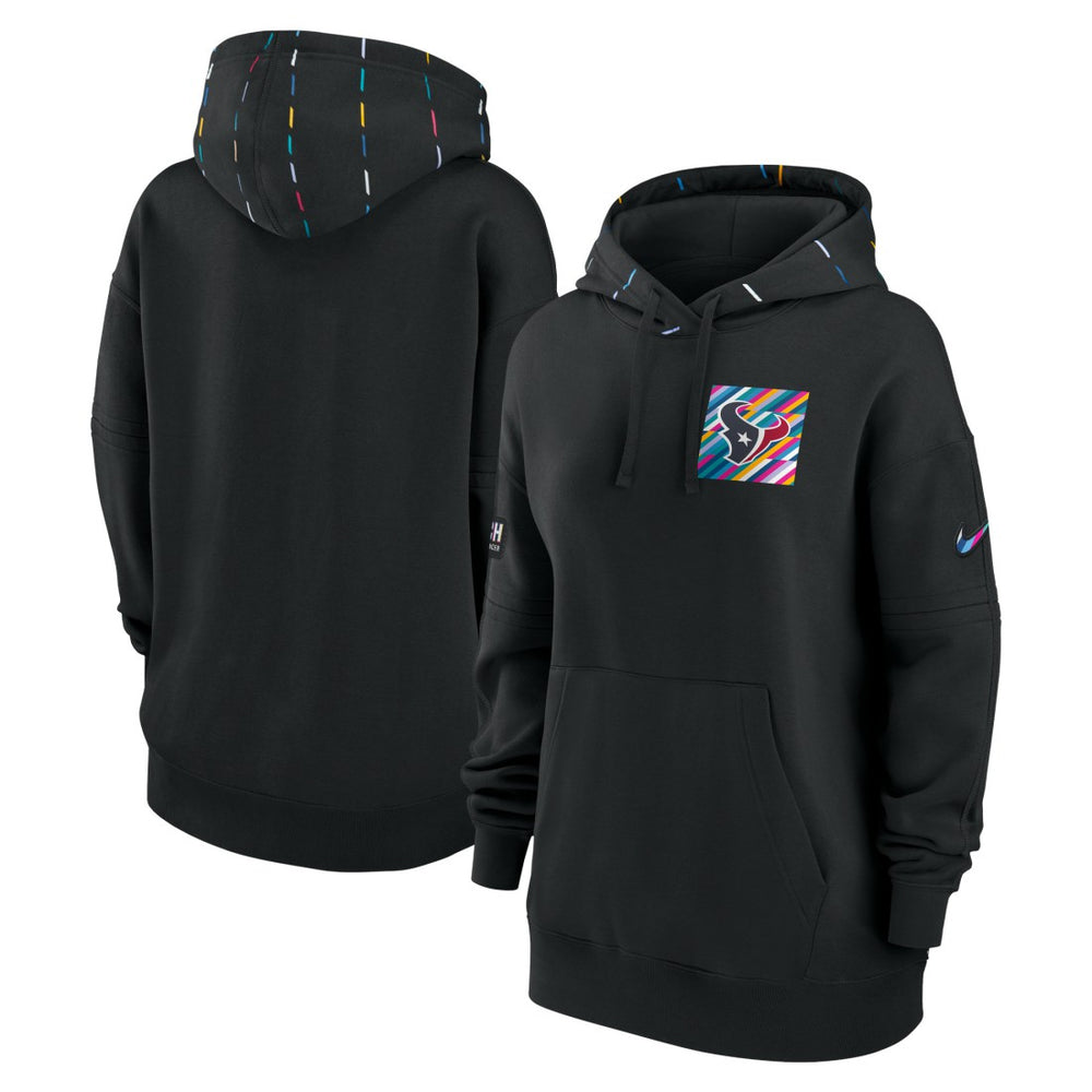 Houston Texans Women's 2023 NFL Crucial Catch Club Pullover Hoodie - Black - Nike
