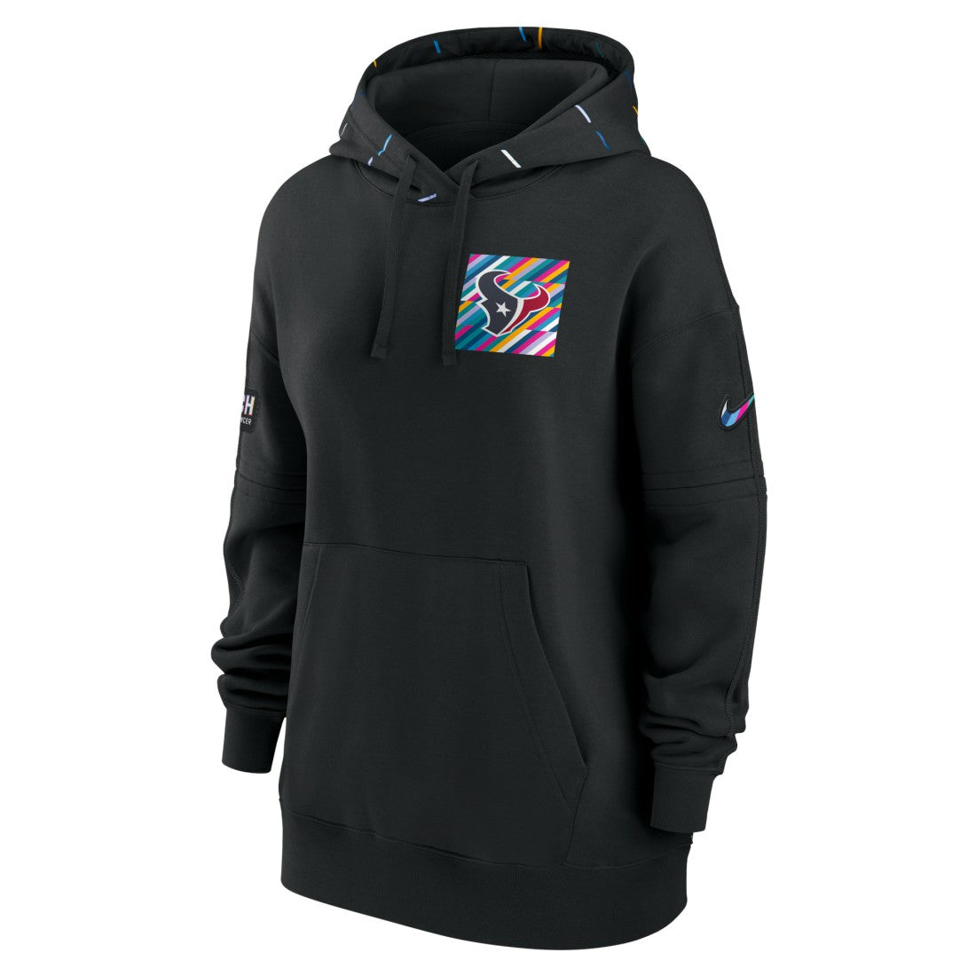 Houston Texans Women's 2023 NFL Crucial Catch Club Pullover Hoodie - Black - Nike