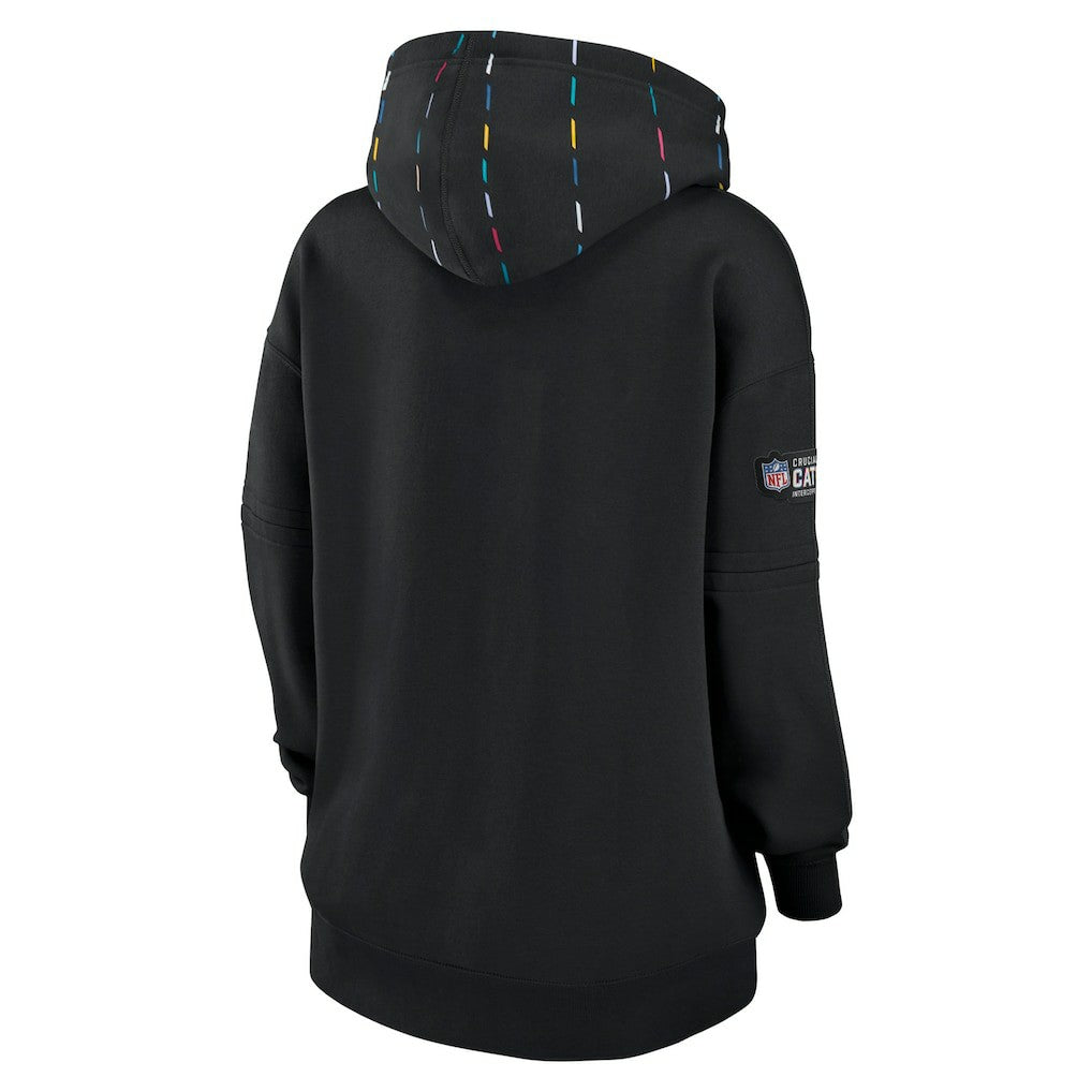 New Orleans Saints Women's 2023 NFL Crucial Catch Club Pullover Hoodie - Black - Nike