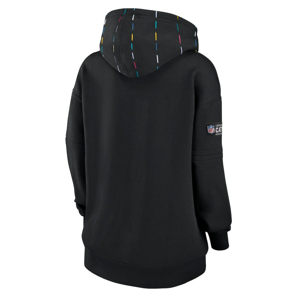 New Orleans Saints Women's 2023 NFL Crucial Catch Club Pullover Hoodie - Black - Nike