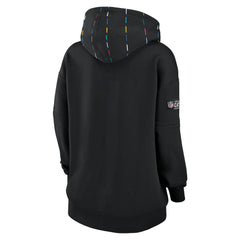New Orleans Saints Women's 2023 NFL Crucial Catch Club Pullover Hoodie - Black - Nike