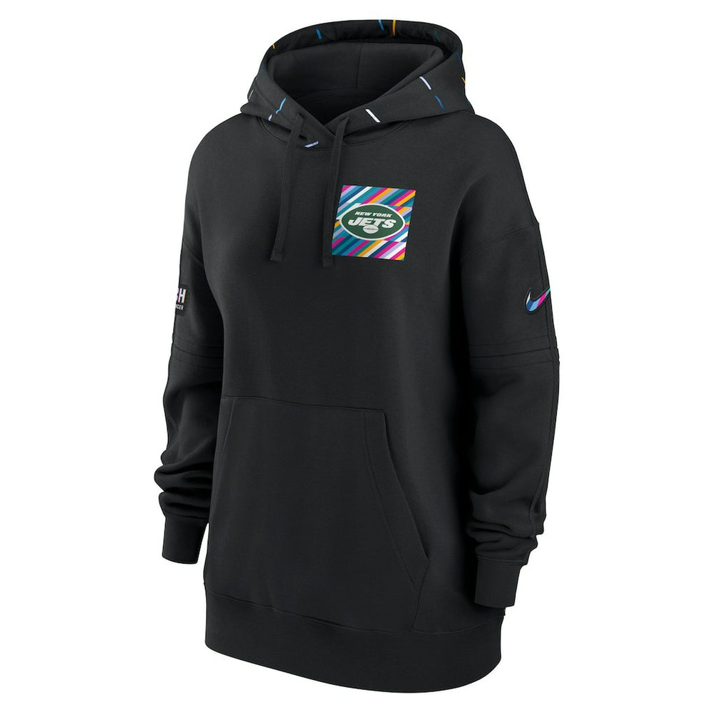 New York Jets Women's 2023 NFL Crucial Catch Club Pullover Hoodie - Black - Nike
