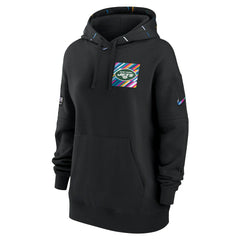 New York Jets Women's 2023 NFL Crucial Catch Club Pullover Hoodie - Black - Nike