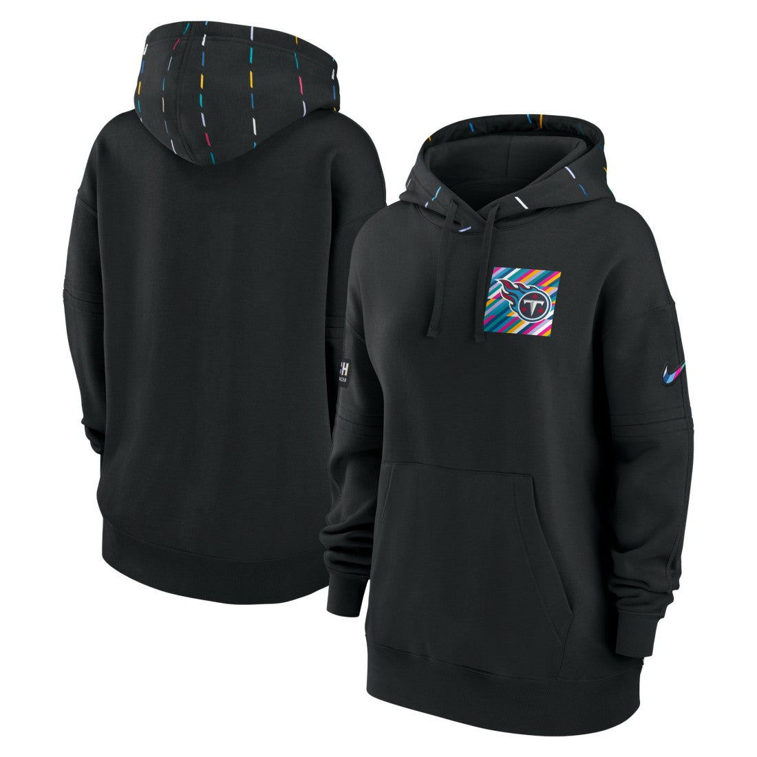 Tennessee Titans Women's 2023 NFL Crucial Catch Club Pullover Hoodie - Black - Nike