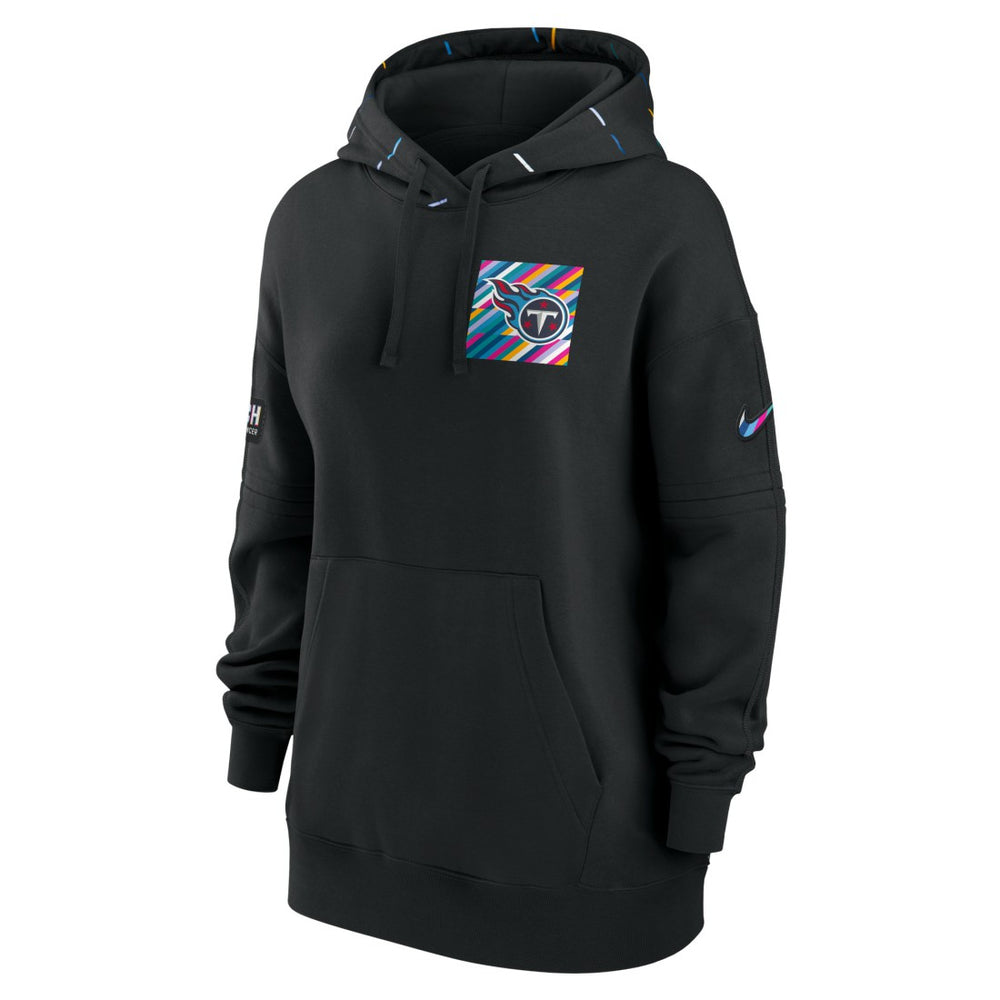 Tennessee Titans Women's 2023 NFL Crucial Catch Club Pullover Hoodie - Black - Nike