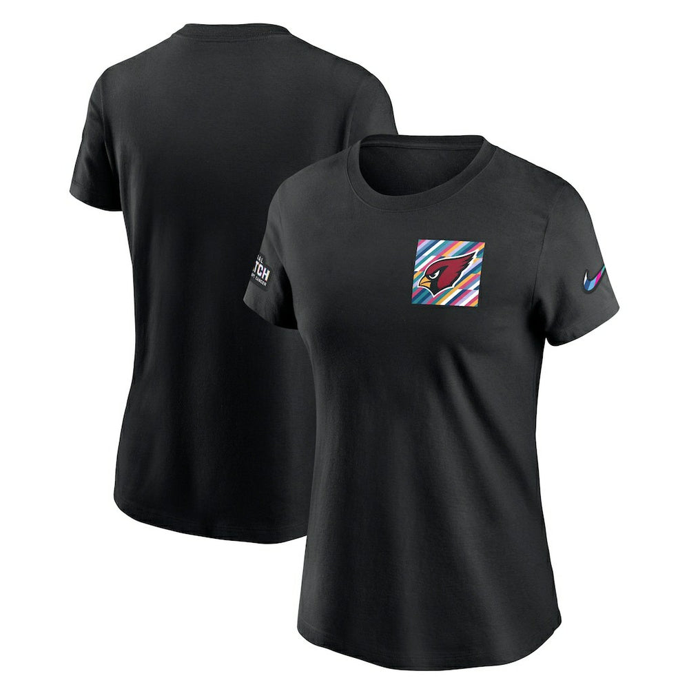 Arizona Cardinals Women's Crucial Catch Sideline Tri-Blend T-Shirt - Black - Nike