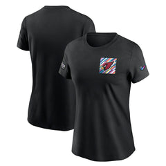Arizona Cardinals Women's Crucial Catch Sideline Tri-Blend T-Shirt - Black - Nike