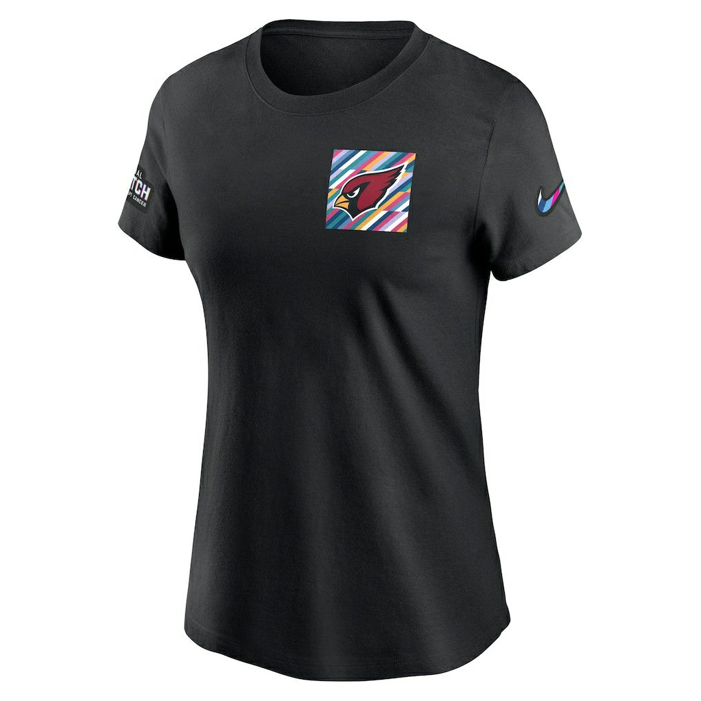 Arizona Cardinals Women's Crucial Catch Sideline Tri-Blend T-Shirt - Black - Nike