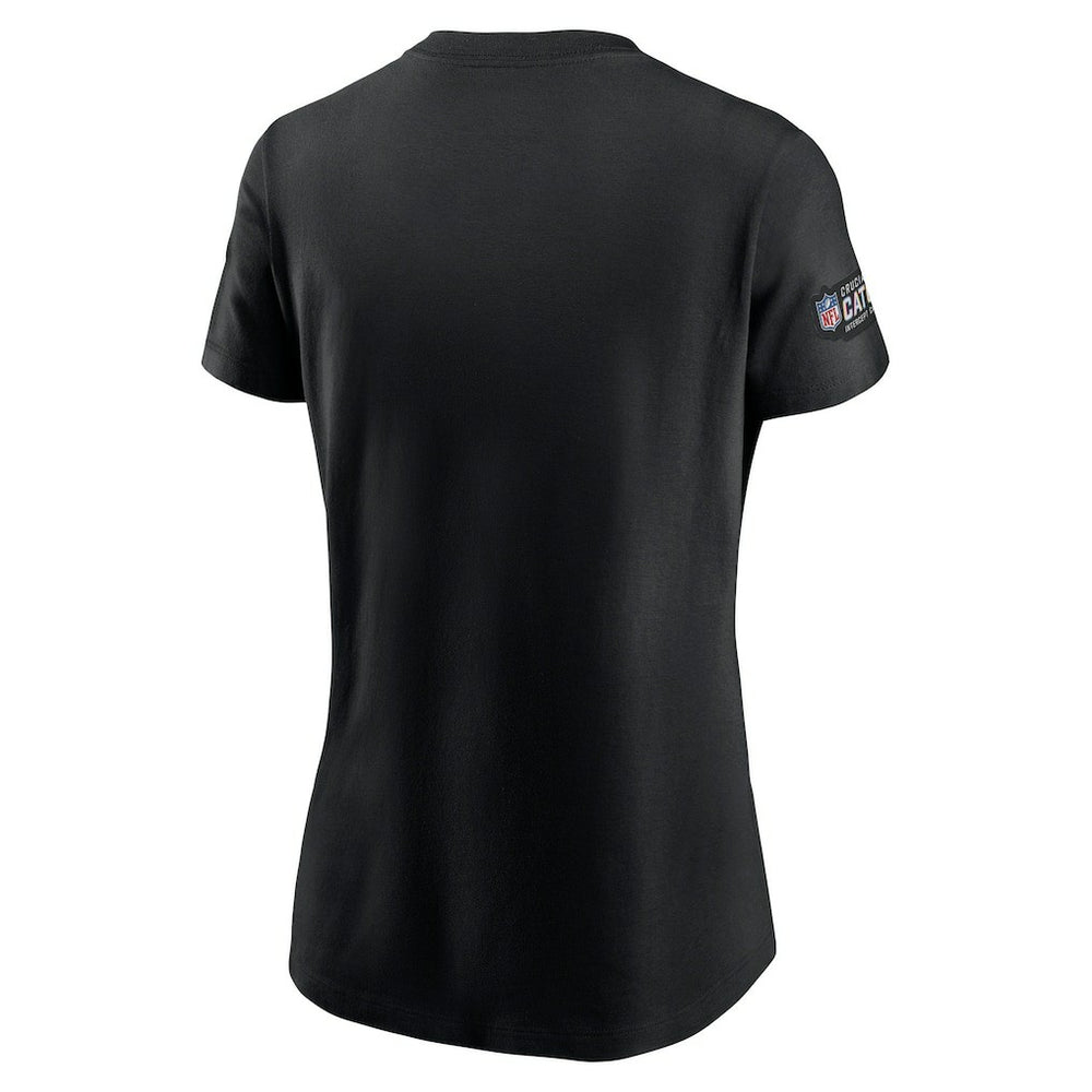 Arizona Cardinals Women's Crucial Catch Sideline Tri-Blend T-Shirt - Black - Nike