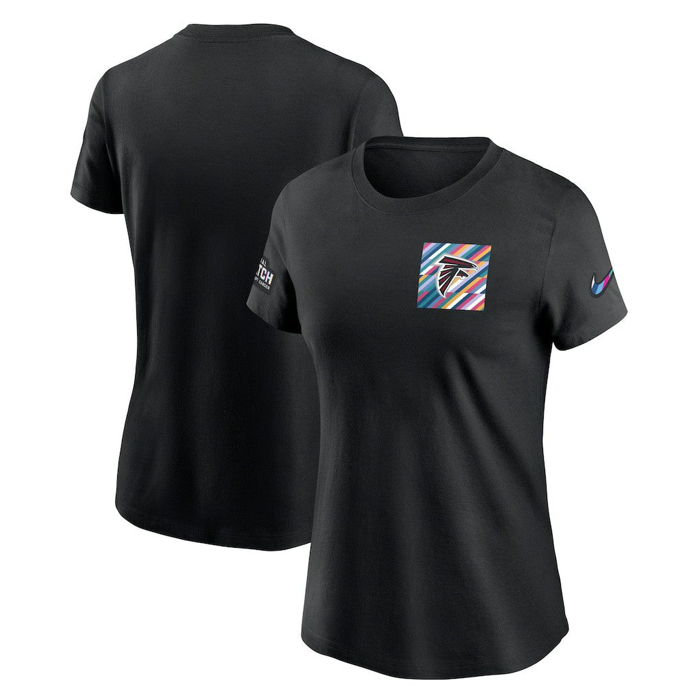 Atlanta Falcons Women's Crucial Catch Sideline Tri-Blend T-Shirt - Black - Nike