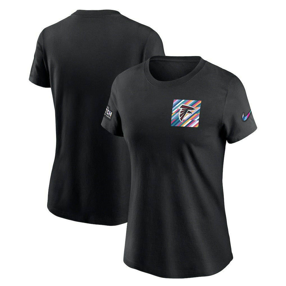 Atlanta Falcons Women's Crucial Catch Sideline Tri-Blend T-Shirt - Black - Nike