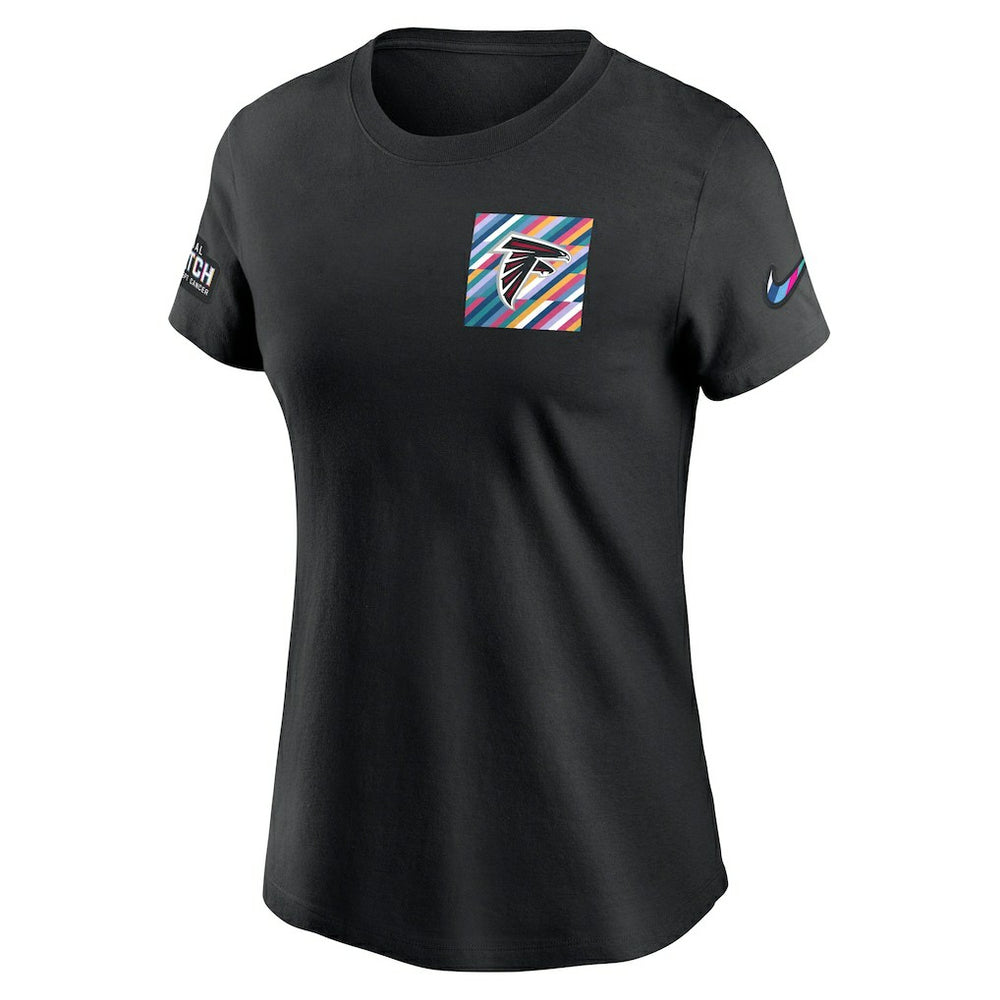 Atlanta Falcons Women's Crucial Catch Sideline Tri-Blend T-Shirt - Black - Nike