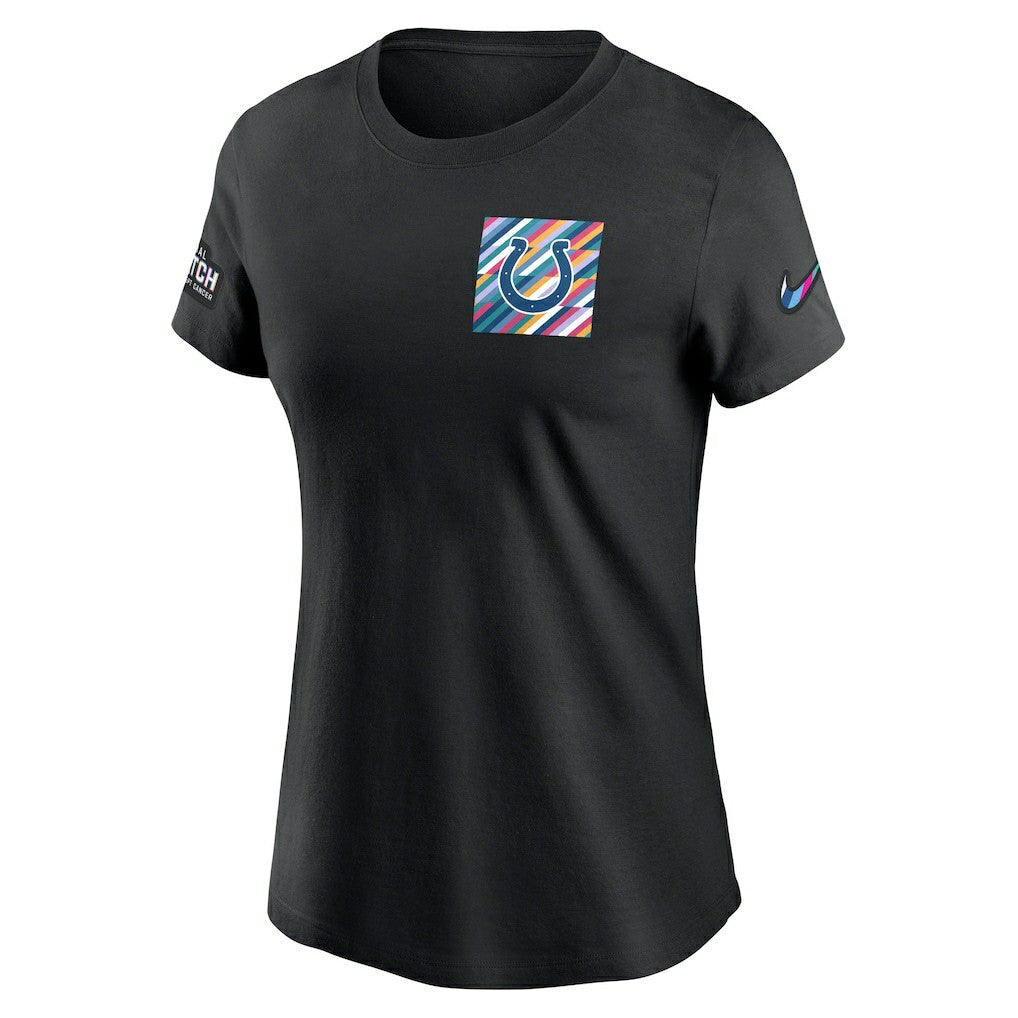 Indianapolis Colts Women's Crucial Catch Sideline Tri-Blend T-Shirt - Black - Nike