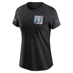 Indianapolis Colts Women's Crucial Catch Sideline Tri-Blend T-Shirt - Black - Nike