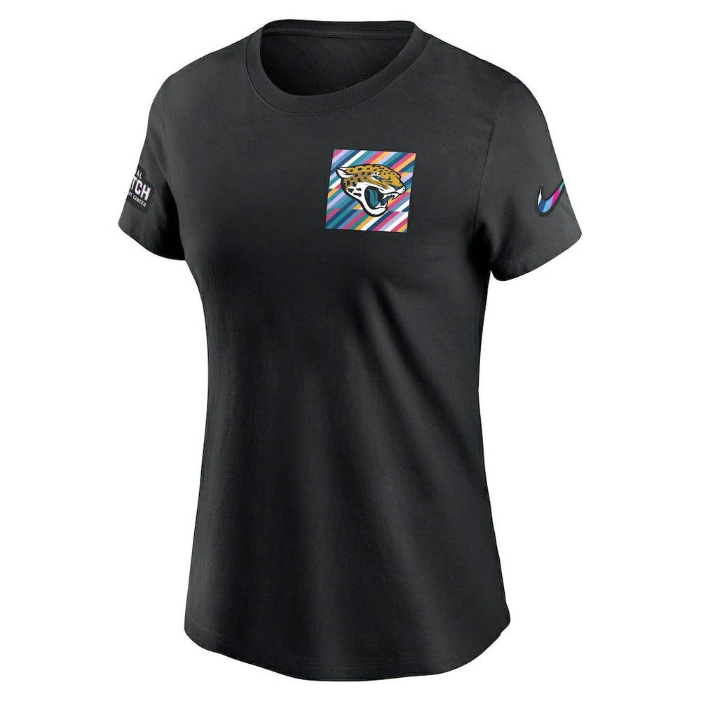 Jacksonville Jaguars Women's Crucial Catch Sideline Tri-Blend T-Shirt - Black - Nike