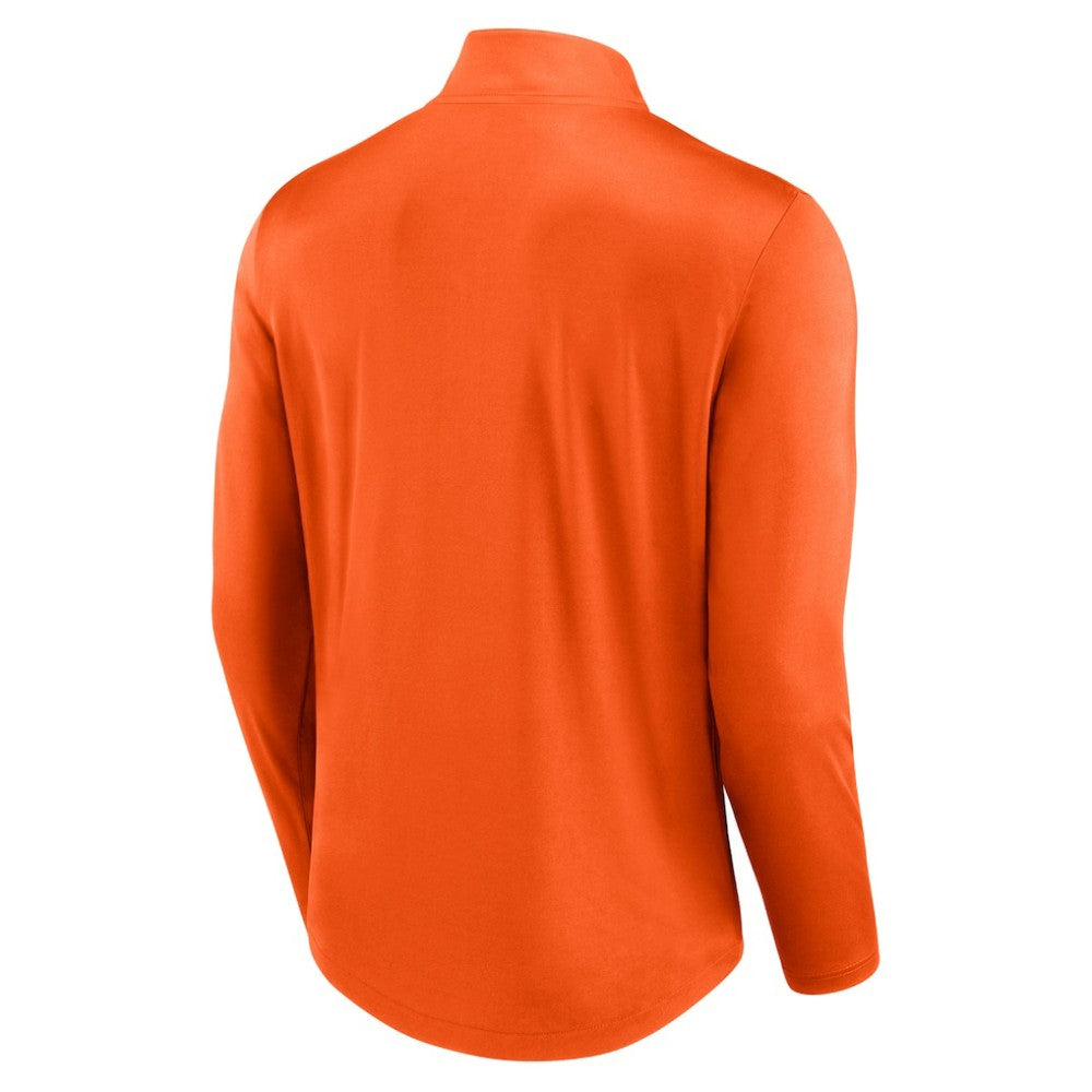 Philadelphia Flyers Fanatics Mock Neck Quarter-Zip Top - Orange | Fanatics Lifestyle