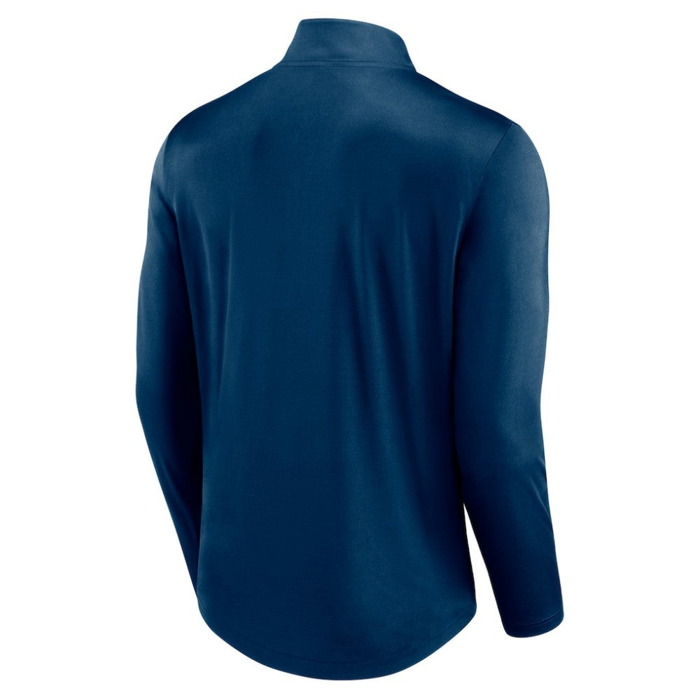 Seattle Kraken Fanatics Mock Neck Quarter-Zip Top - Deep Sea Blue | Fanatics on sale