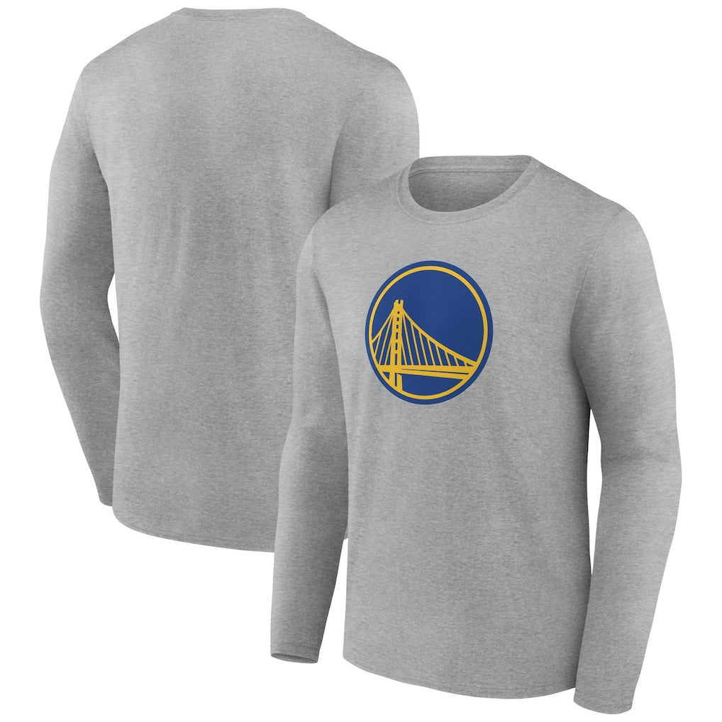 Golden State Warriors Primary Team Logo Long Sleeve T-Shirt Gray