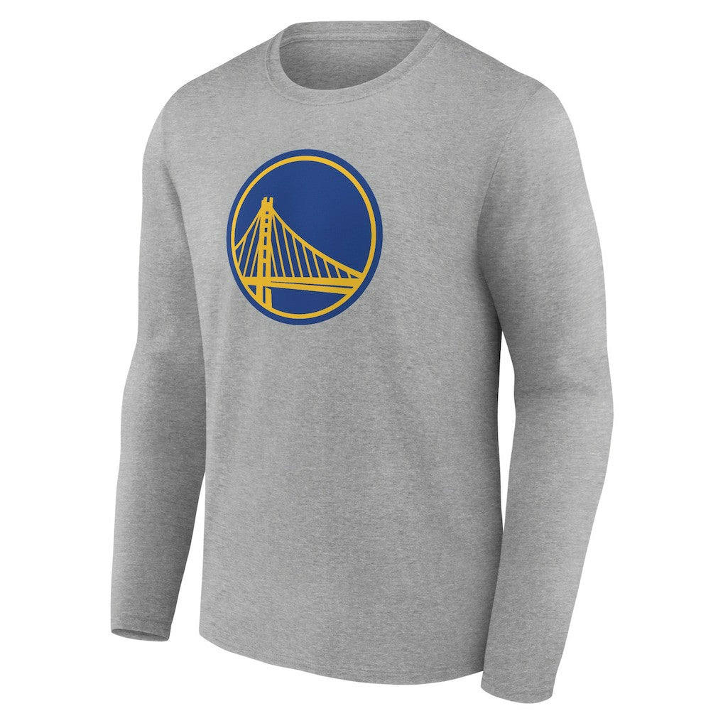 Golden State Warriors Primary Team Logo Long Sleeve T-Shirt Gray
