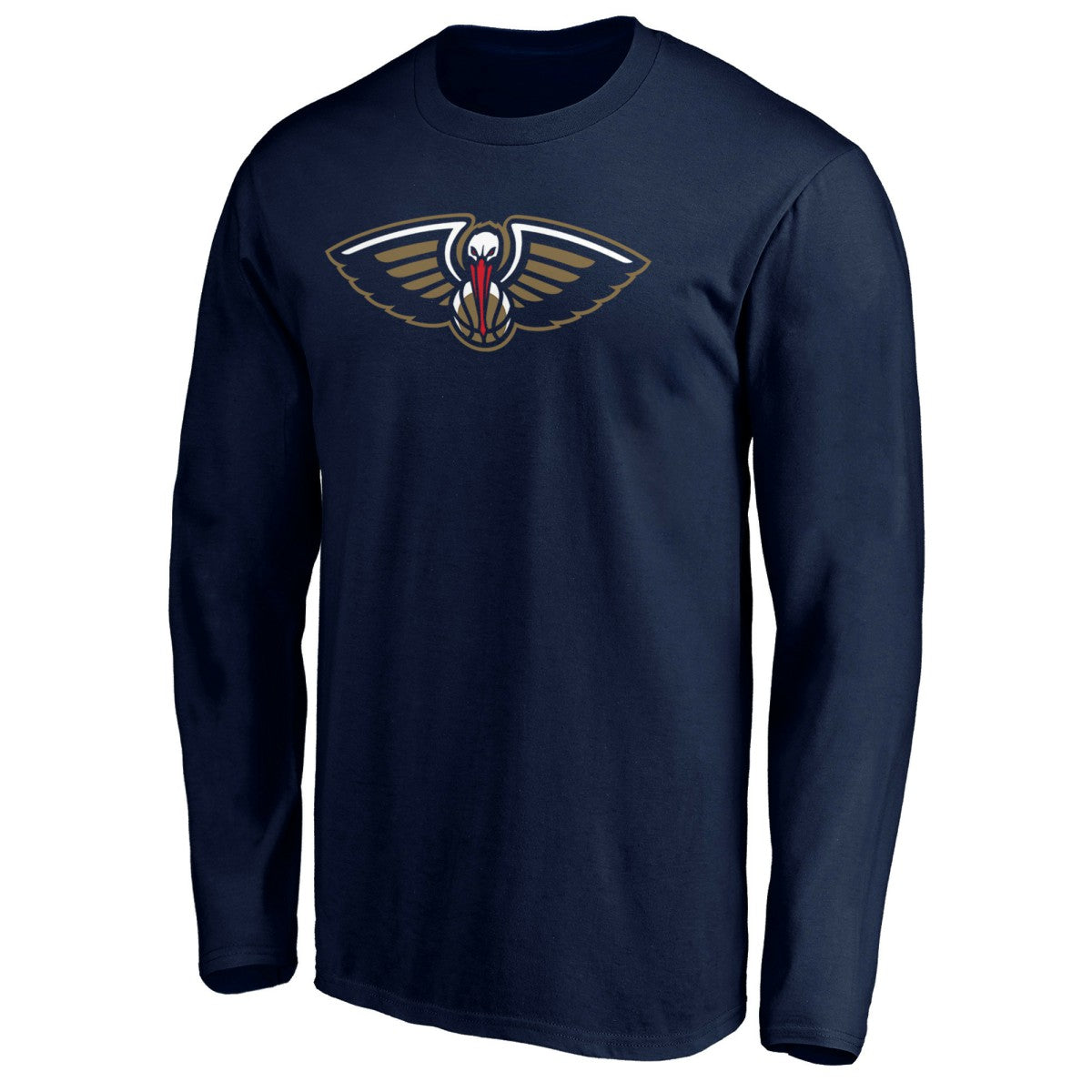 New Orleans Pelicans Primary Team Logo Long Sleeve T-Shirt Navy