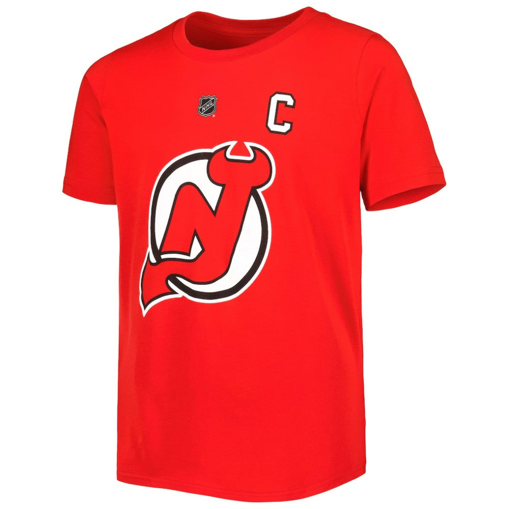 Nico Hischier New Jersey Devils Youth Player Name & Number T-Shirt - Red | NHL Clearance