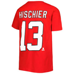 Nico Hischier New Jersey Devils Youth Player Name & Number T-Shirt - Red | NHL Clearance