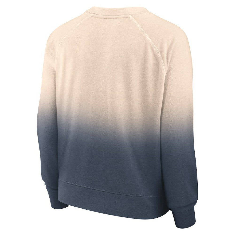 Atlanta Braves Fanatics Women's Luxe Lounge Arch Raglan Pullover Sweatshirt Discount