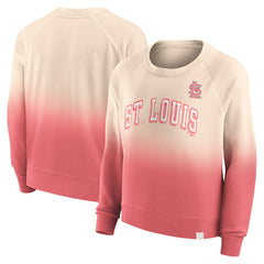 St. Louis Cardinals Fanatics Women's Luxe Lounge Arch Raglan Pullover Sweatshirt Sale