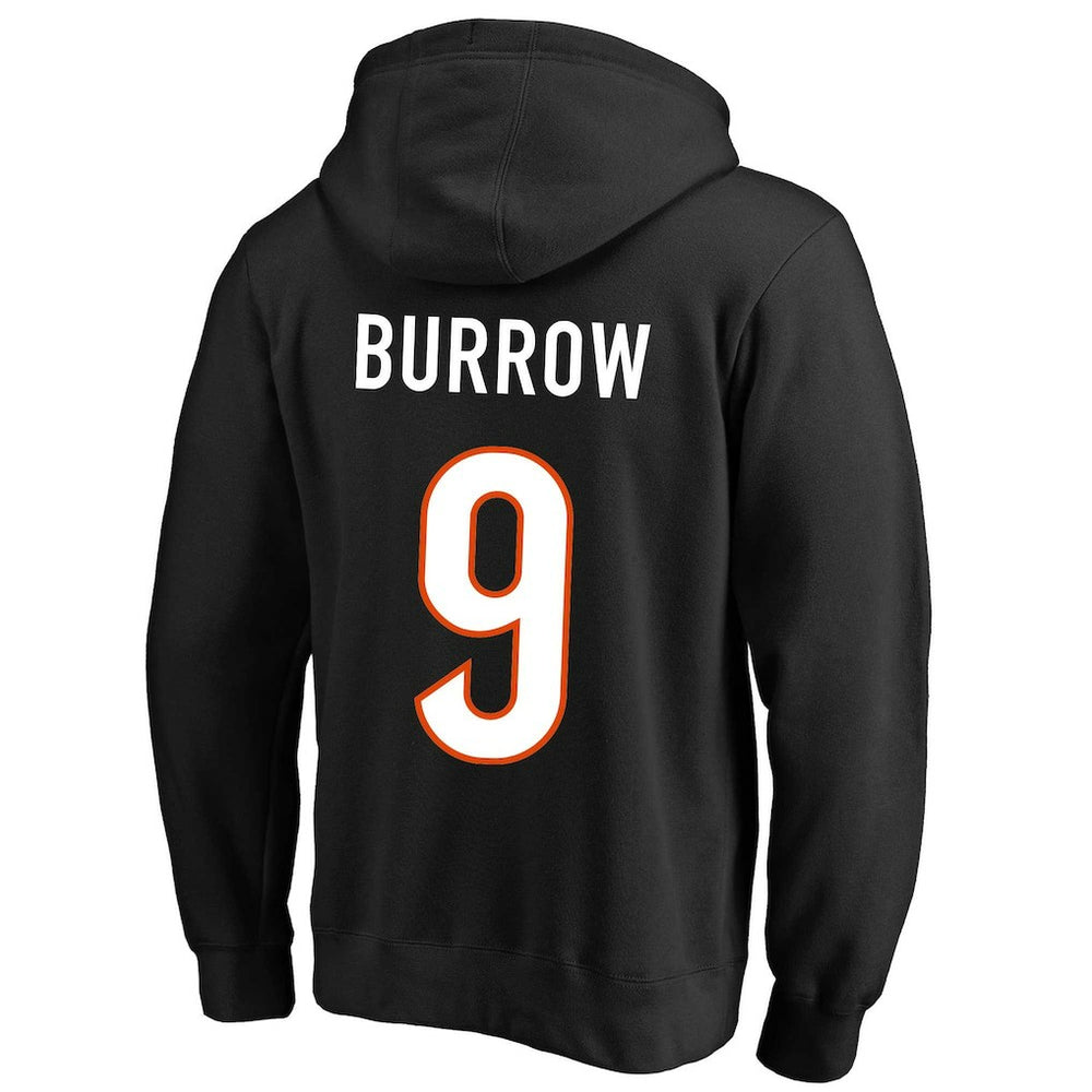 Joe Burrow Cincinnati Bengals Big & Tall Fleece Name & Number Pullover Hoodie - Black - Fanatics