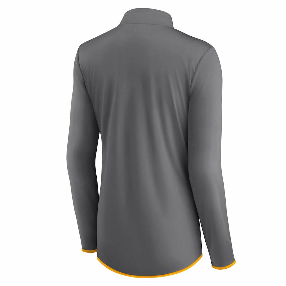 Los Angeles Rams Women's Adult Corner Long Sleeve 1/4 Zip Top - Gray - NFL