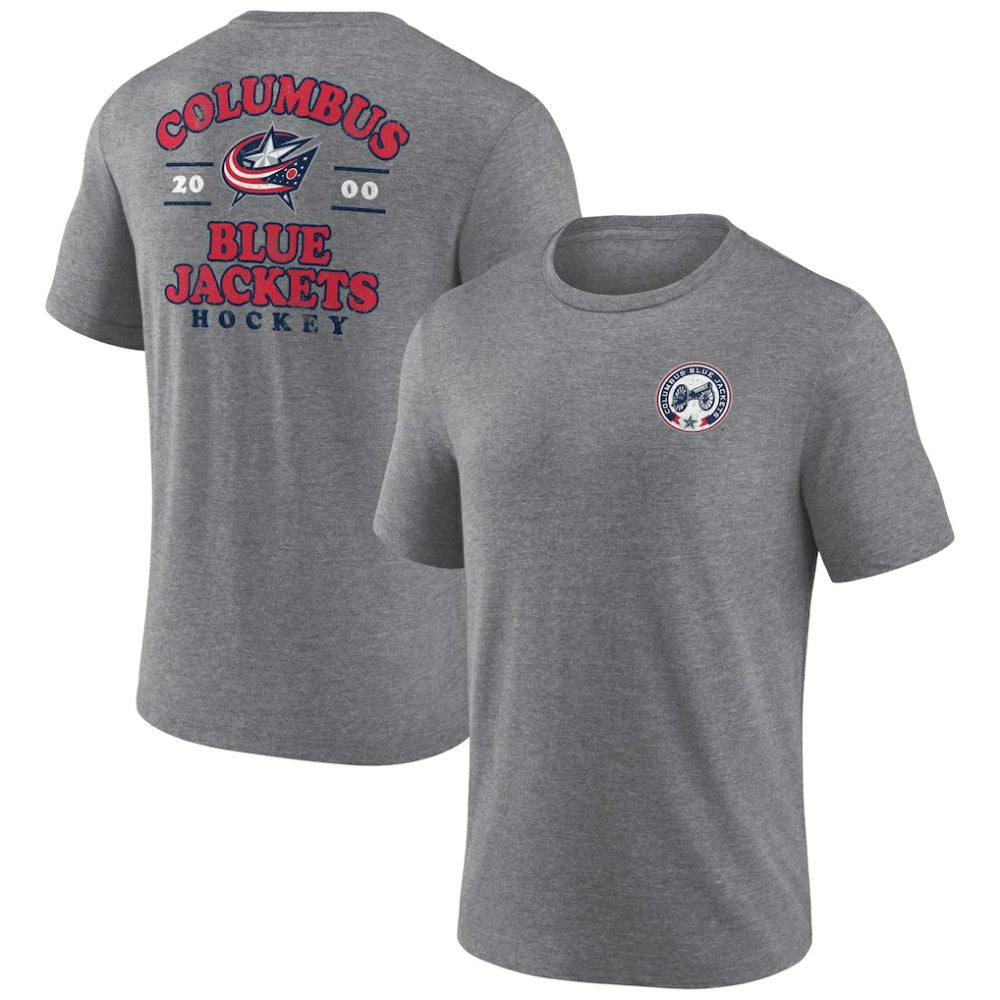 Columbus Blue Jackets Fanatics Winger Tri-Blend T-Shirt - Heather Gray | Fanatics on sale