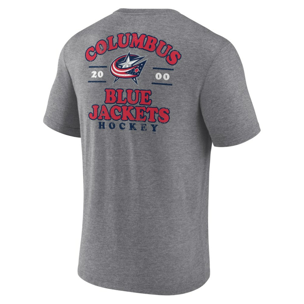 Columbus Blue Jackets Fanatics Winger Tri-Blend T-Shirt - Heather Gray | Fanatics on sale