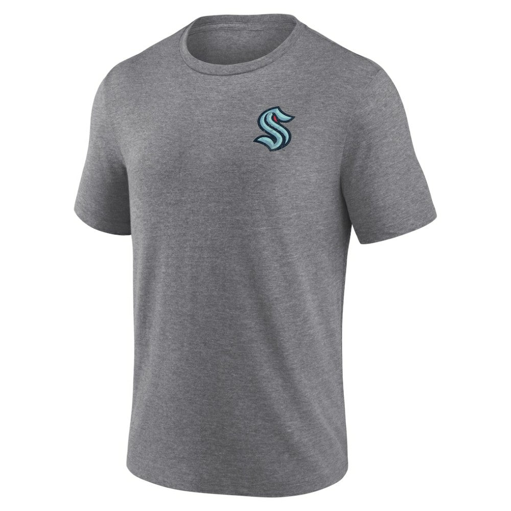 Seattle Kraken Fanatics Winger Tri-Blend T-Shirt - Heather Gray | Fanatics Lifestyle