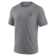 Seattle Kraken Fanatics Winger Tri-Blend T-Shirt - Heather Gray | Fanatics Lifestyle