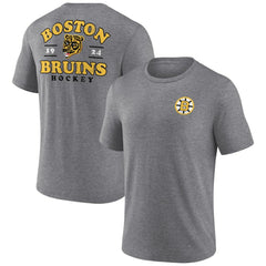 Boston Bruins Fanatics Winger Tri-Blend T-Shirt - Heather Gray | Fanatics Clearance