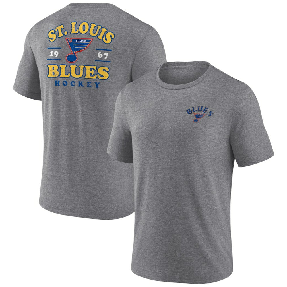 St. Louis Blues Fanatics Winger Tri-Blend T-Shirt - Heather Gray | Fanatics near me