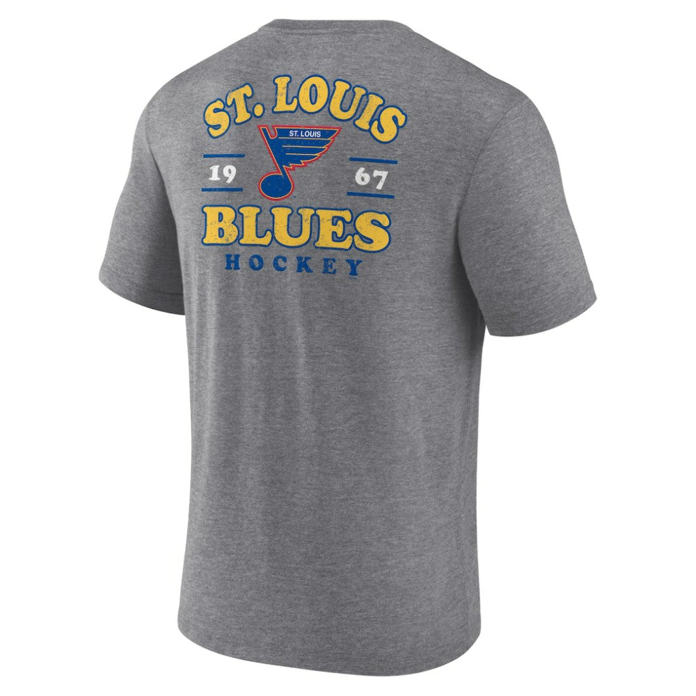 St. Louis Blues Fanatics Winger Tri-Blend T-Shirt - Heather Gray | Fanatics near me
