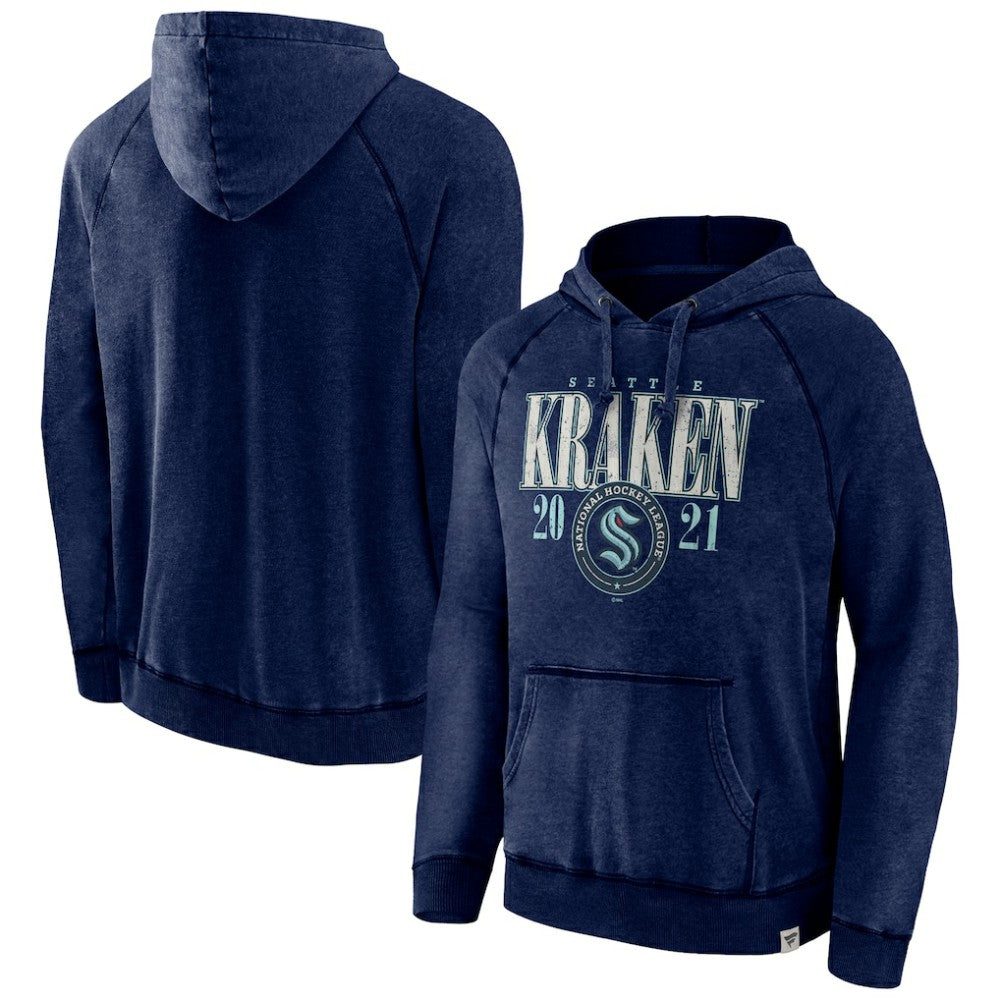 Seattle Kraken Fanatics Shoulder-To-Shoulder Raglan Pullover Hoodie - Heather Deep Sea Blue | Fanatics online