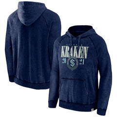 Seattle Kraken Fanatics Shoulder-To-Shoulder Raglan Pullover Hoodie - Heather Deep Sea Blue | Fanatics online