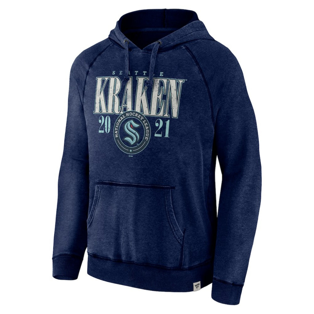 Seattle Kraken Fanatics Shoulder-To-Shoulder Raglan Pullover Hoodie - Heather Deep Sea Blue | Fanatics online