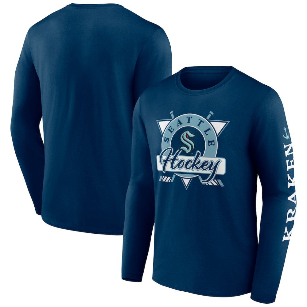 Seattle Kraken Fanatics Rinkside Long Sleeve T-Shirt - Deep Sea Blue | Fanatics online