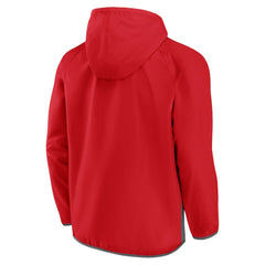 Washington Capitals Fanatics Flagrant Foul Anorak Raglan Half-Zip Hoodie Jacket - Red | Fanatics online