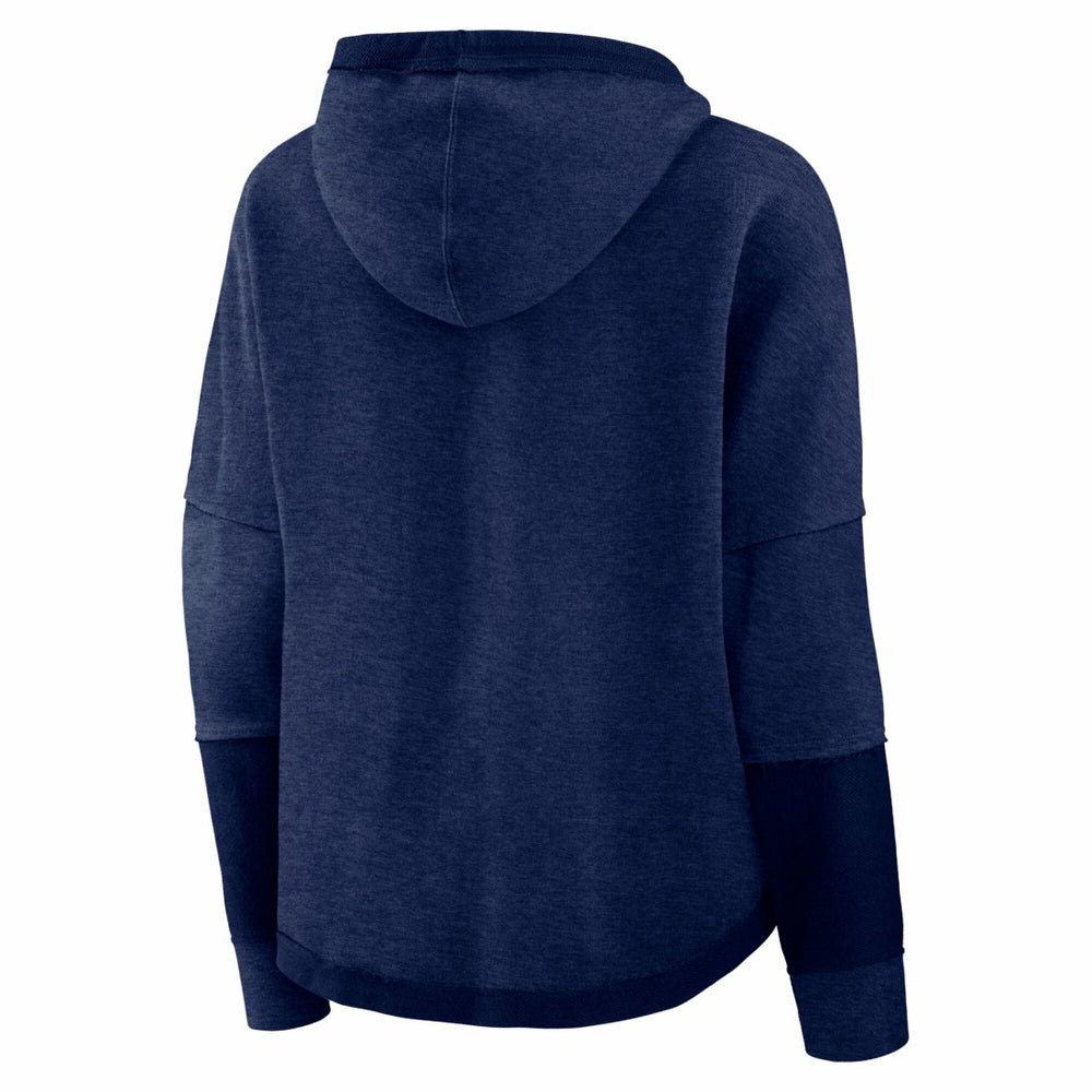 Tennessee Titans Women's Lightewight Modest Crop Lounge Helmet Arch Pullover Hoodie - Navy - Fanatics