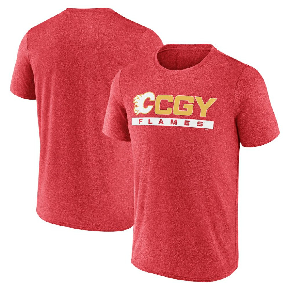 Calgary Flames Fanatics Playmaker T-Shirt - Heather Red | Fanatics near me