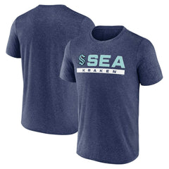 Seattle Kraken Fanatics Playmaker T-Shirt - Heather Deep Sea Blue | Fanatics online