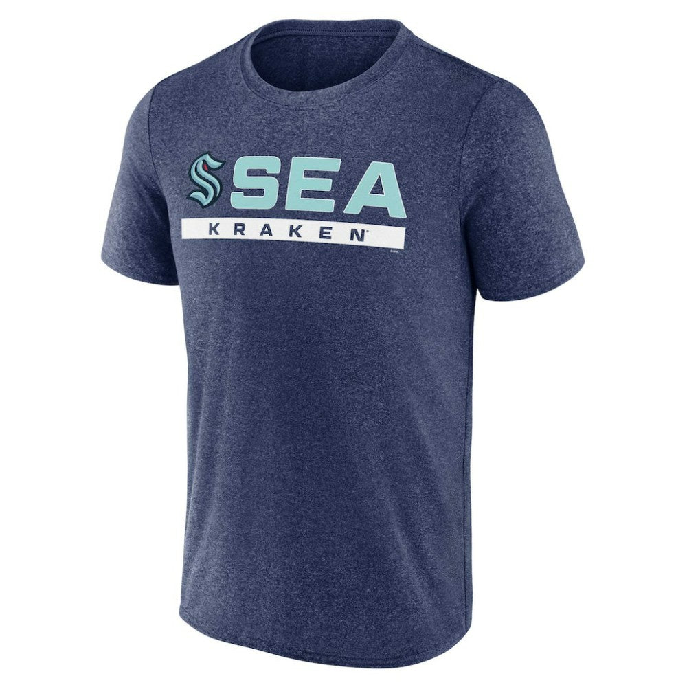 Seattle Kraken Fanatics Playmaker T-Shirt - Heather Deep Sea Blue | Fanatics online